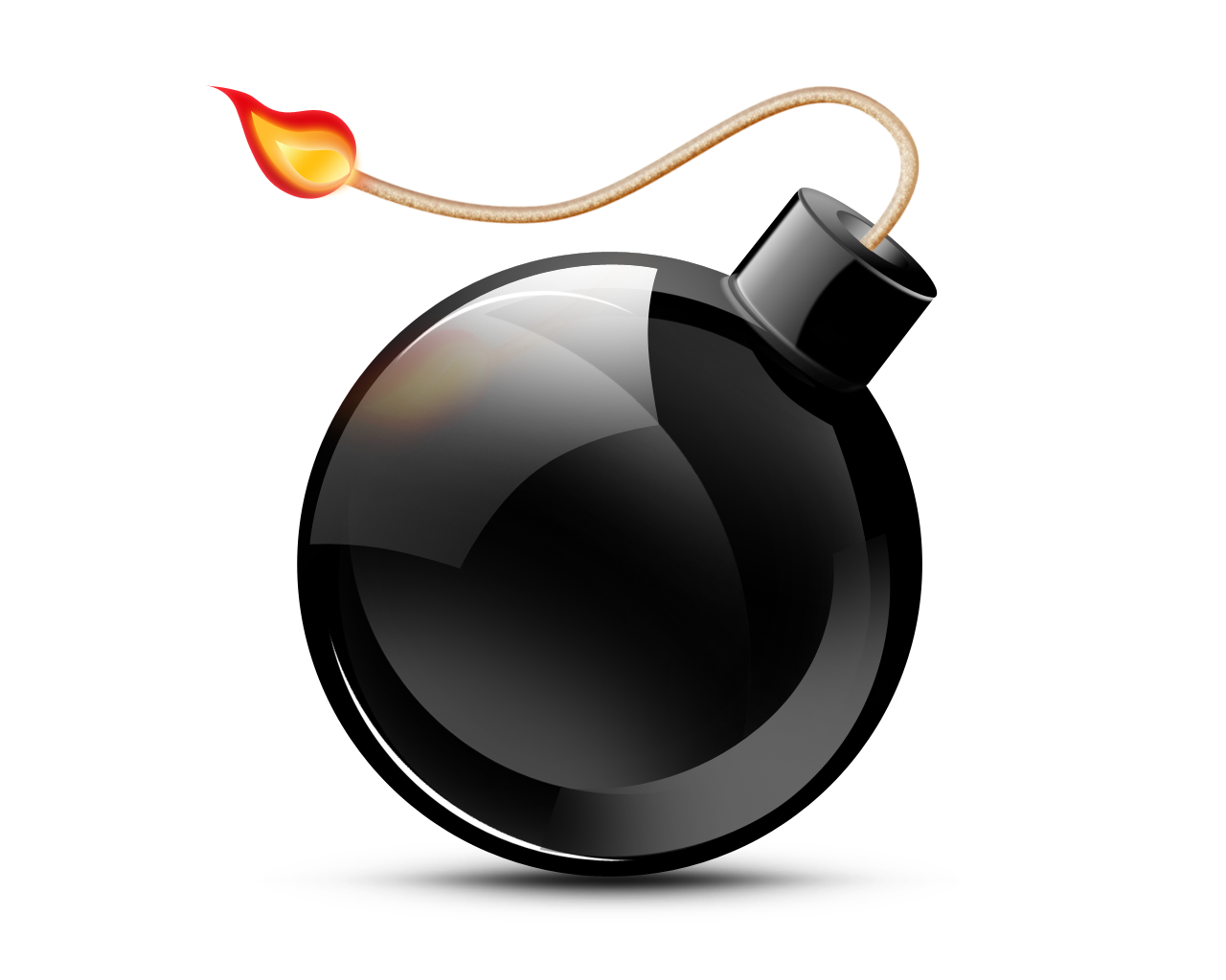 Psd Black Bomb Icon image - vector clip art online, royalty free ...