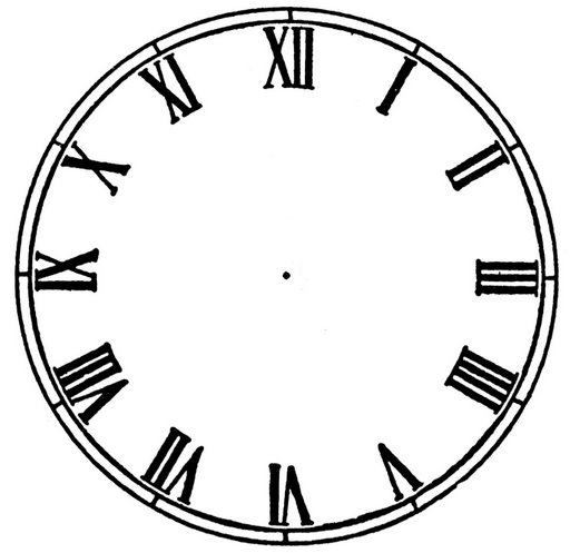 clipart of clock without hands - photo #31