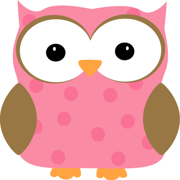 Pink Polka Dot Owl Clip Art - Pink Polka Dot Owl Image
