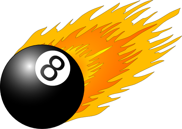 Ball With Flames 2 clip art - vector clip art online, royalty free ...