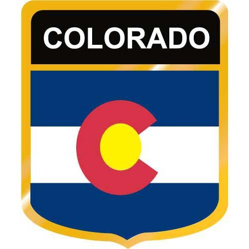 Colorado Flag Crest Clip Art