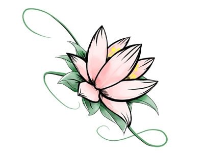 New Lotus Flower Tattoo Sample | Tattoobite.com