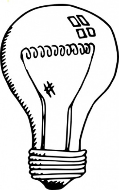 Incandescent Light Bulb clip art Vector | Free Download