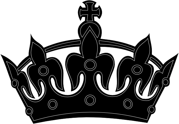 Black Keep Calm Crown clip art - vector clip art online, royalty ...