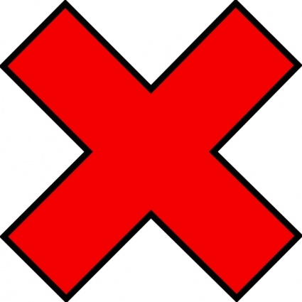 Clipart Cross Mark