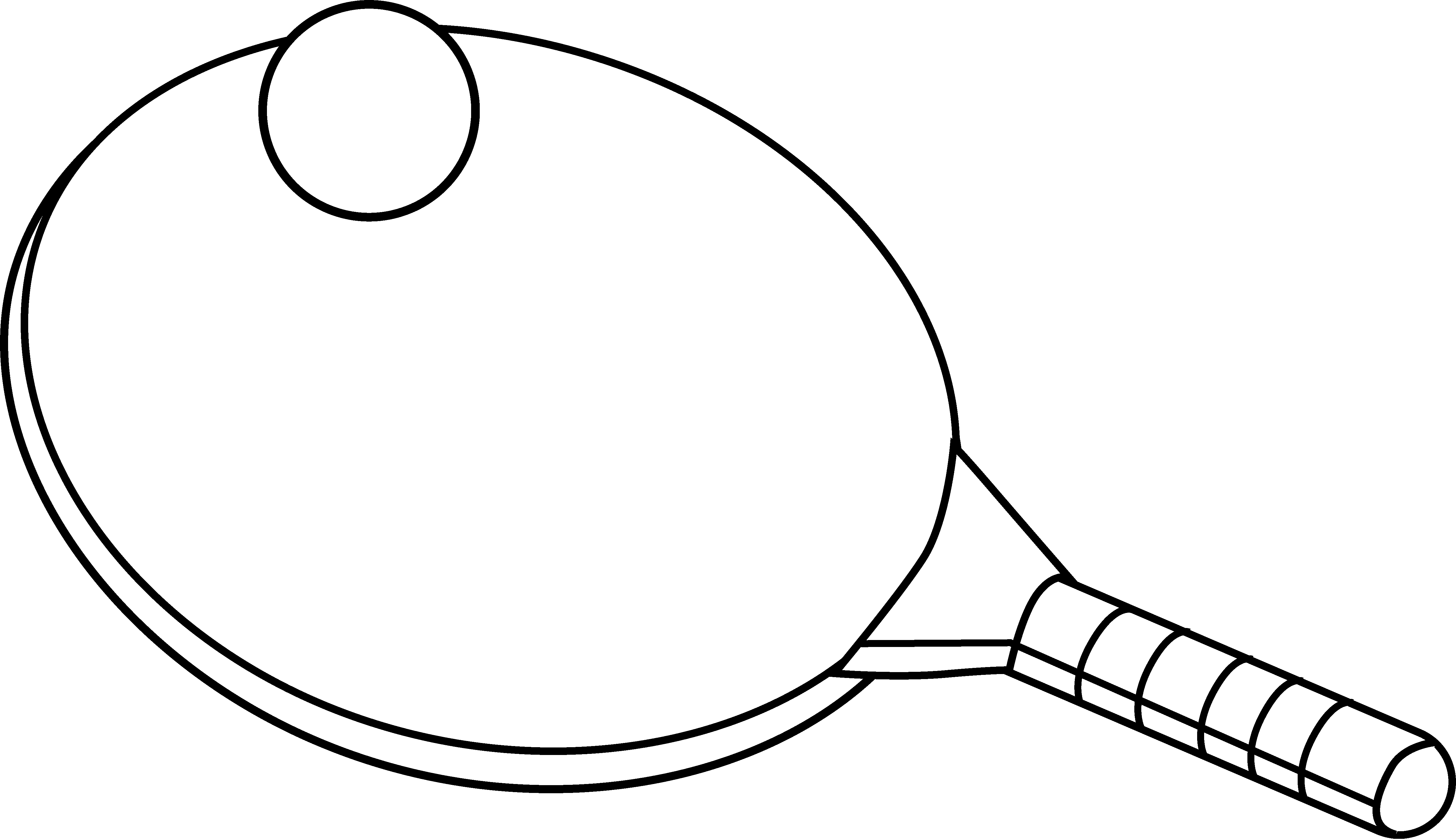 Ping Pong Coloring Page - Free Clip Art