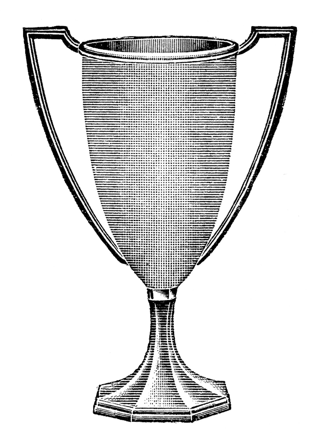 Vintage Clip Art - Trophy - Loving Cup - The Graphics Fairy