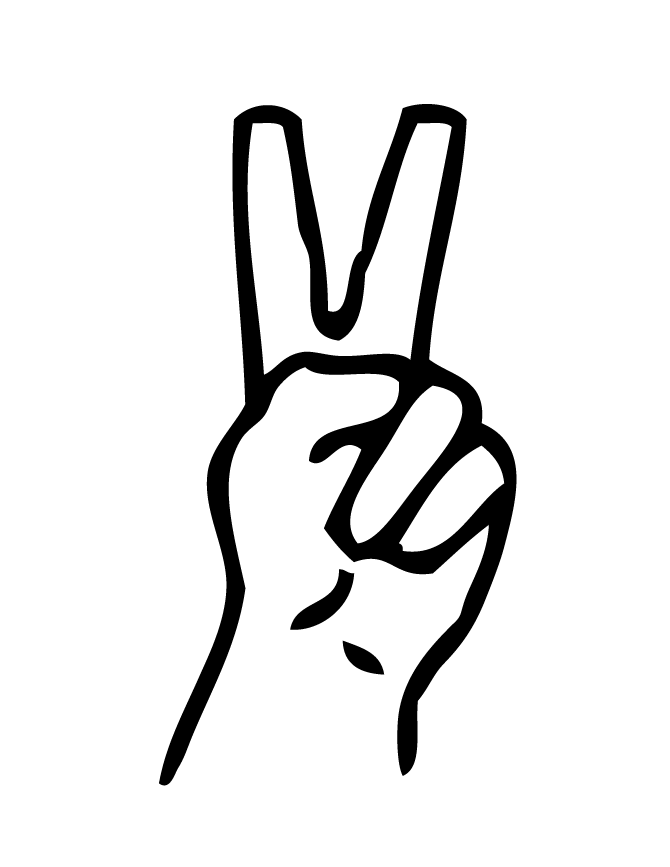 Finger Peace Sign Symbol