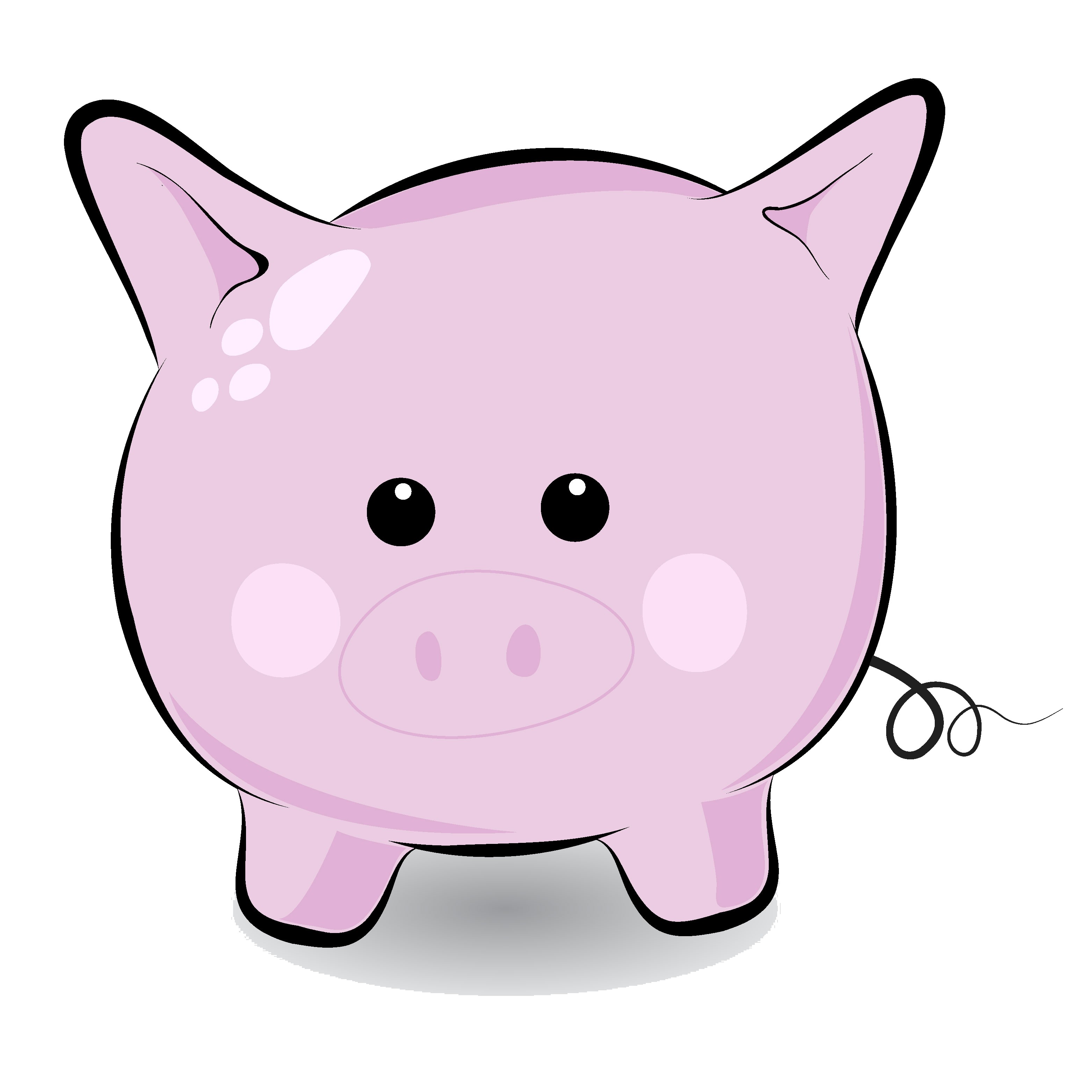 Images For > Pink Pig Clipart