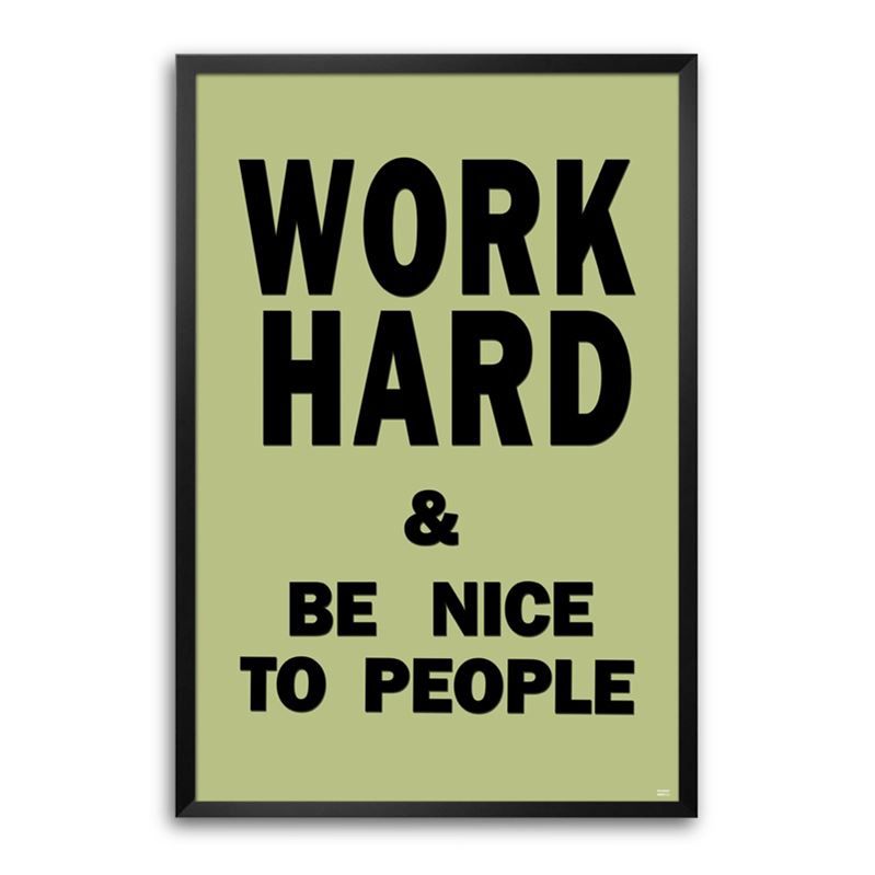 Buy Bluegape Work Hard - Motivational Quote Framed Poster ...