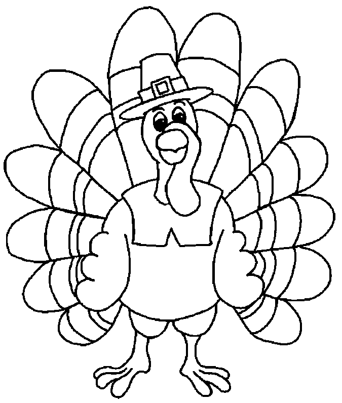 Turkey coloring pages for kids:Child Coloring and Children Wallpapers