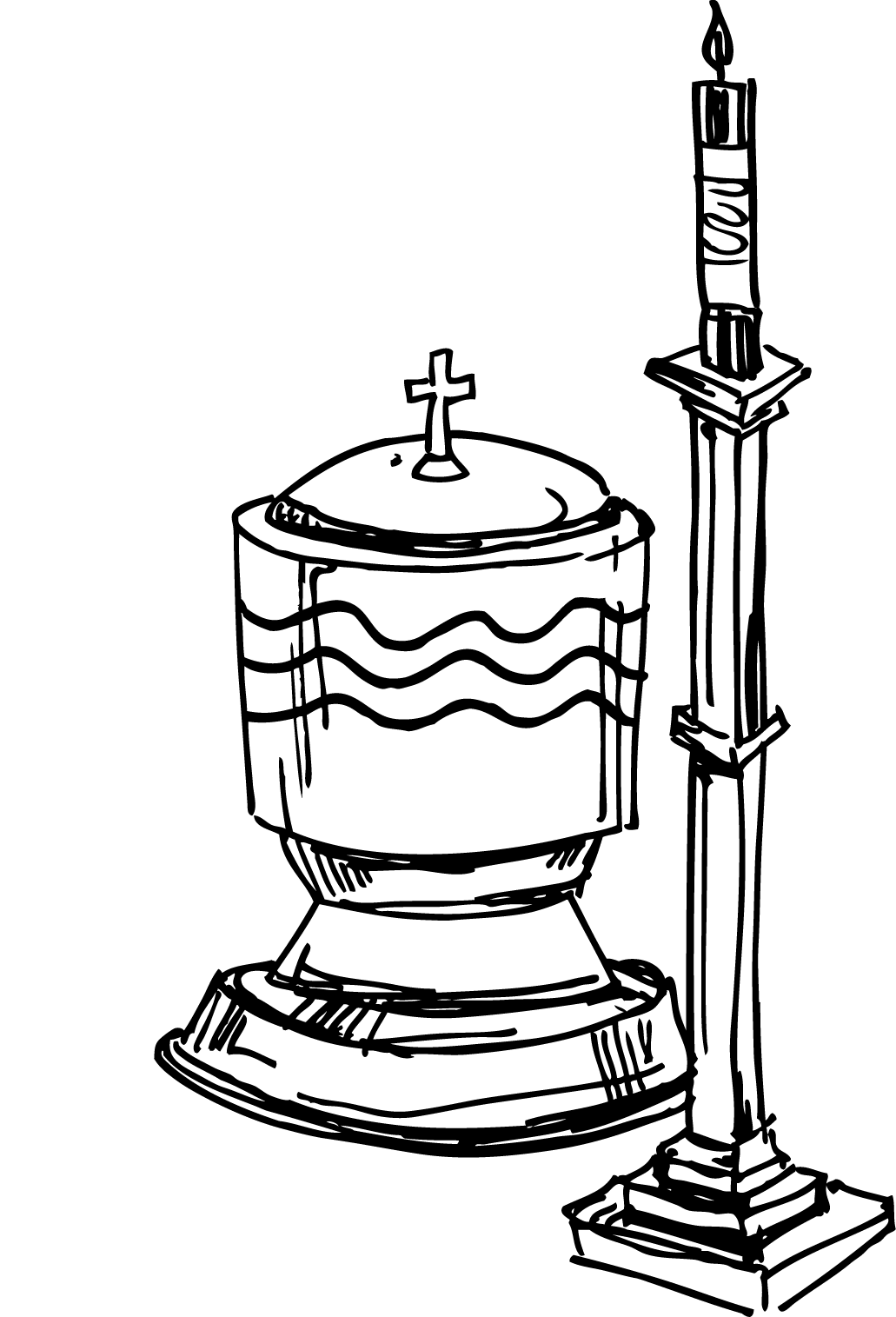 Images For > Baptism Cross Clip Art