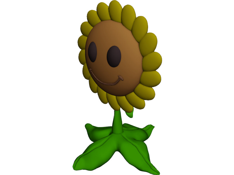Sunflower 3D Model Download | 3D CAD Browser