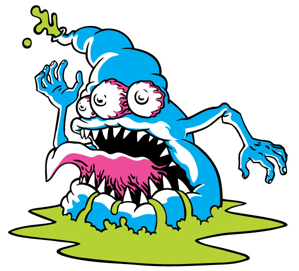 Blue Monster Vector | Download Free Vector Graphic Designs ...