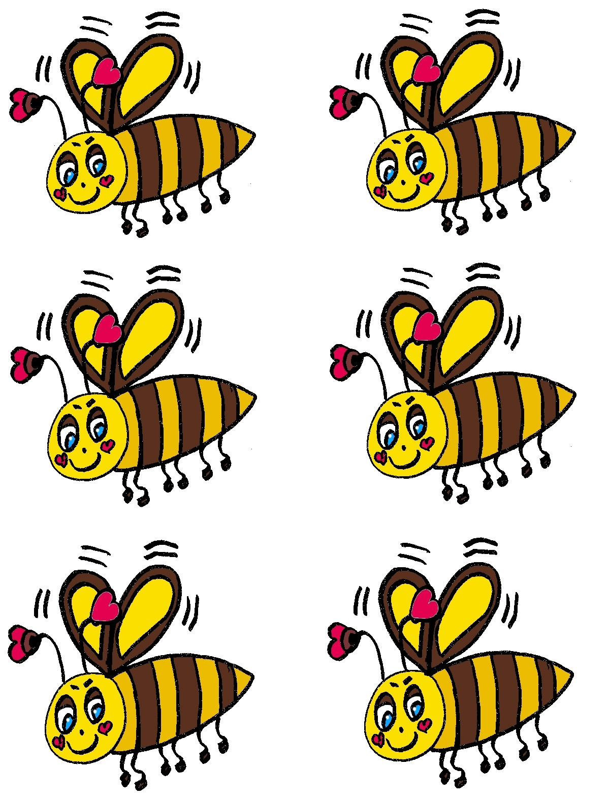 Christian Images In My Treasure Box: Home Drawn Cartoon Bees ...