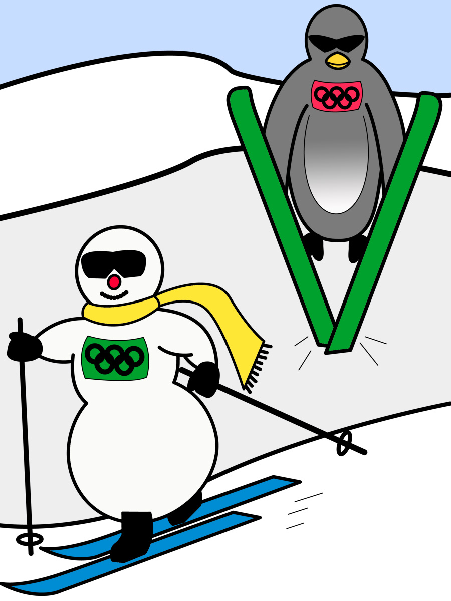 Images For > Winter Sports Clipart