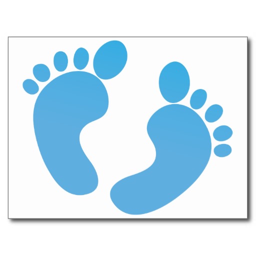 Cute Baby Feet Postcards & Postcard Template Designs