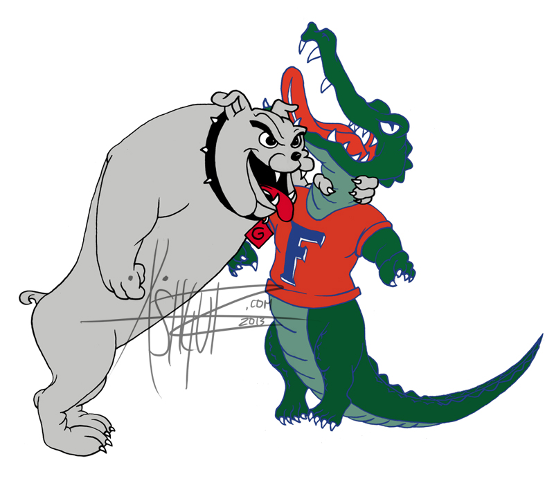 Georgia bulldog choking Florida gator commission by AshGUTZ on ...