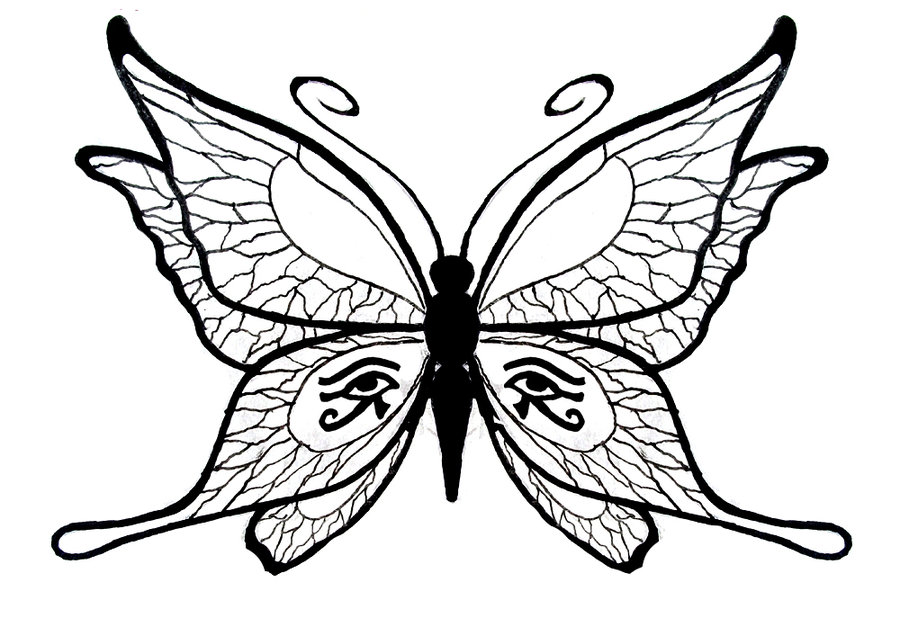 Kaite's Butterfly Tattoo by roguewyndwalker on deviantART