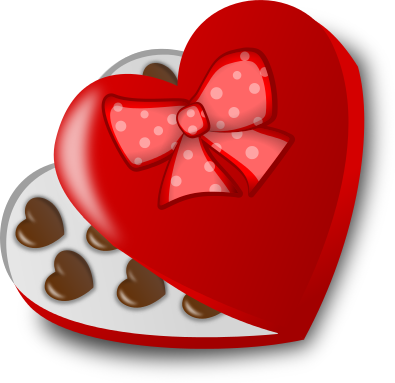 Free Valentine Chocolate Clipart, 1 page of Public Domain Clip Art