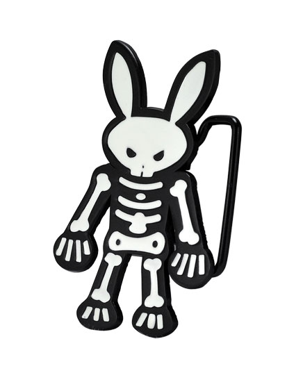 Evil Skeleton Rabbit Bunny Belt Buckle Skull Scary Hip Bunny ...