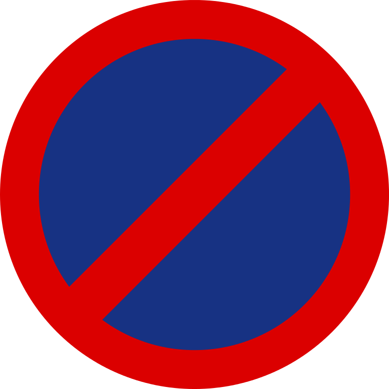 File:Mauritius Road Signs - Prohibitory Sign - Parking prohibited ...