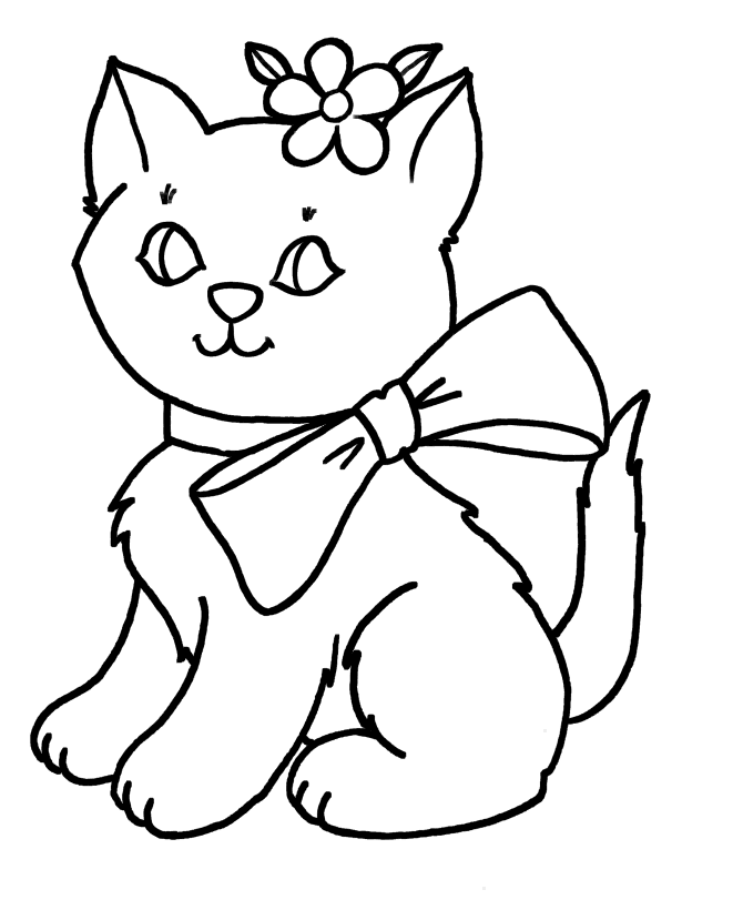 Pictxeer » Search Results » Cat Coloring Pages For Kids Printable