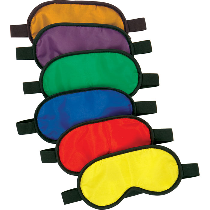Rainbow Coloured Blindfold (set of 6)