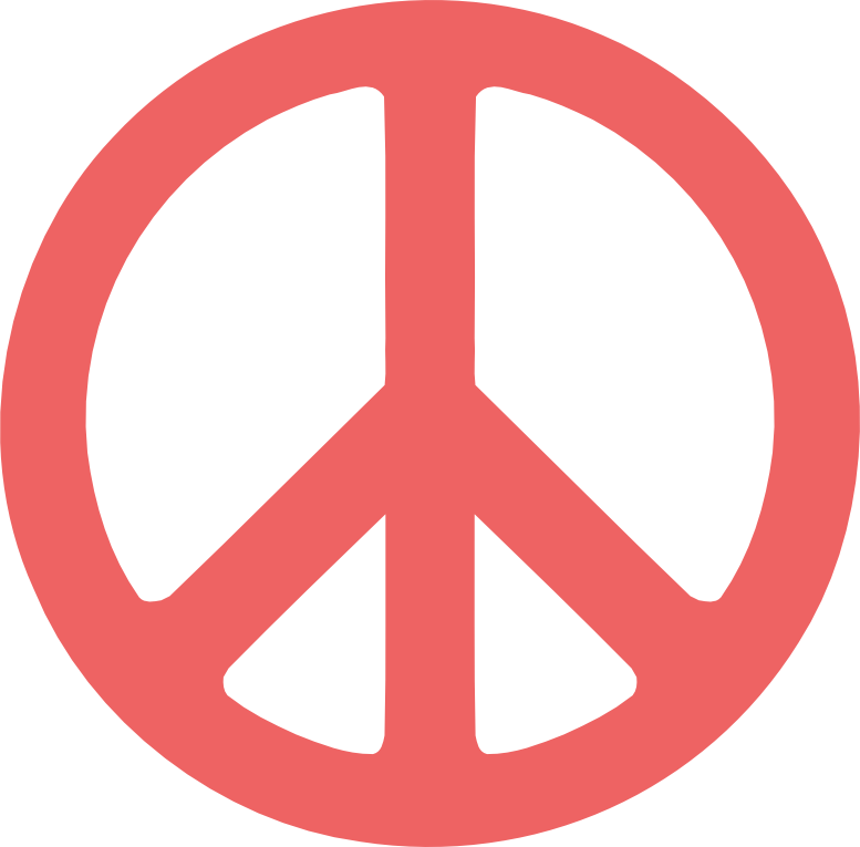 Scalable Vector Graphics Peace Sign Style 1 Indian Red 2 ...