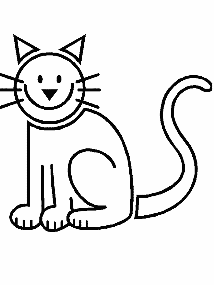 Cartoon Cat Coloring Pages - Free Printable Coloring Pages | Free ...