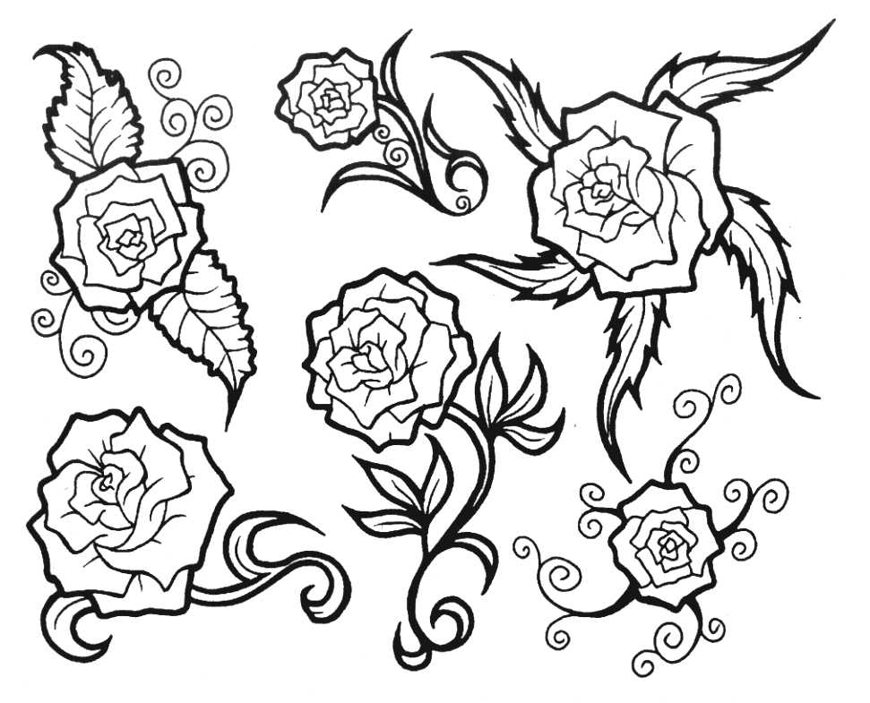 Tattoo Sketches Of Flowers Images & Pictures - Becuo