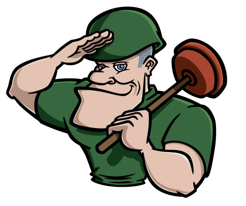 Cartoon Soldier with Plunger | Flickr - Photo Sharing!