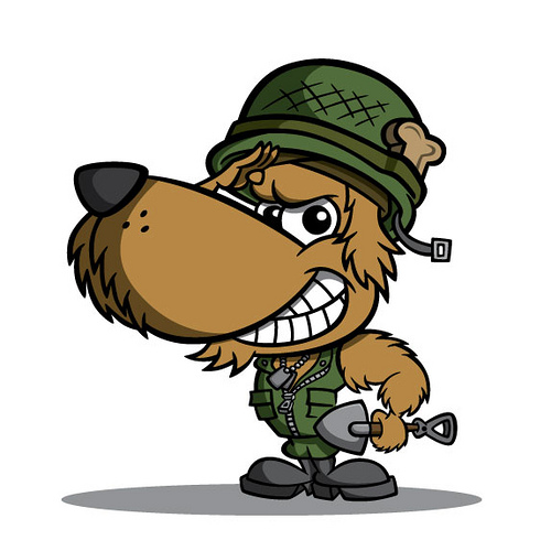 Dog soldier cartoon character design | Flickr - Photo Sharing!