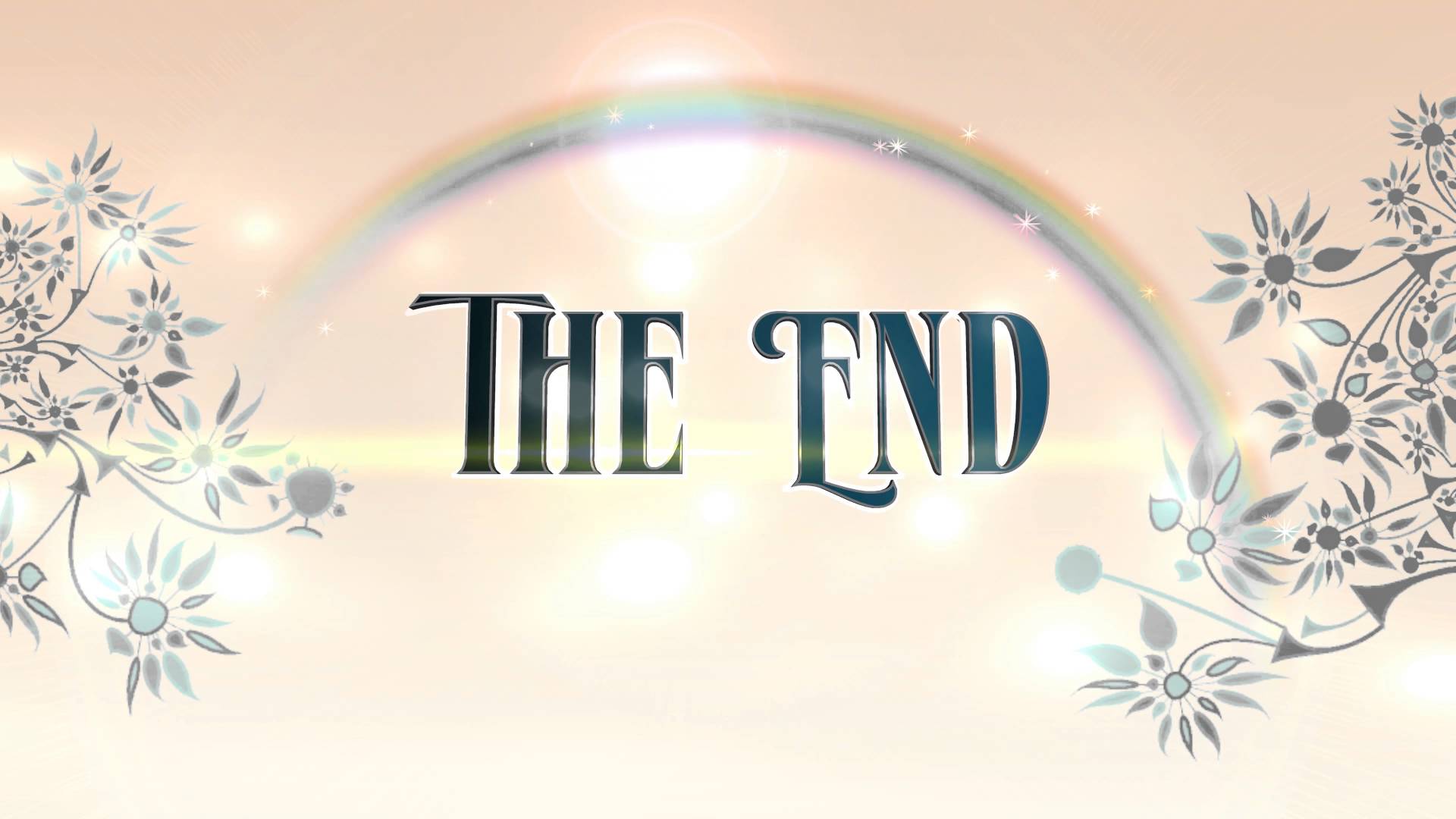 The End Animation Rainbow Floral - Royalty Free 4K Animation - AA ...
