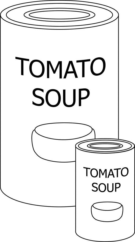 2 Soup Can Cylinders | ClipArt ETC