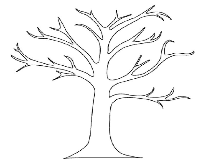 Bare Tree Coloring Page - AZ Coloring Pages