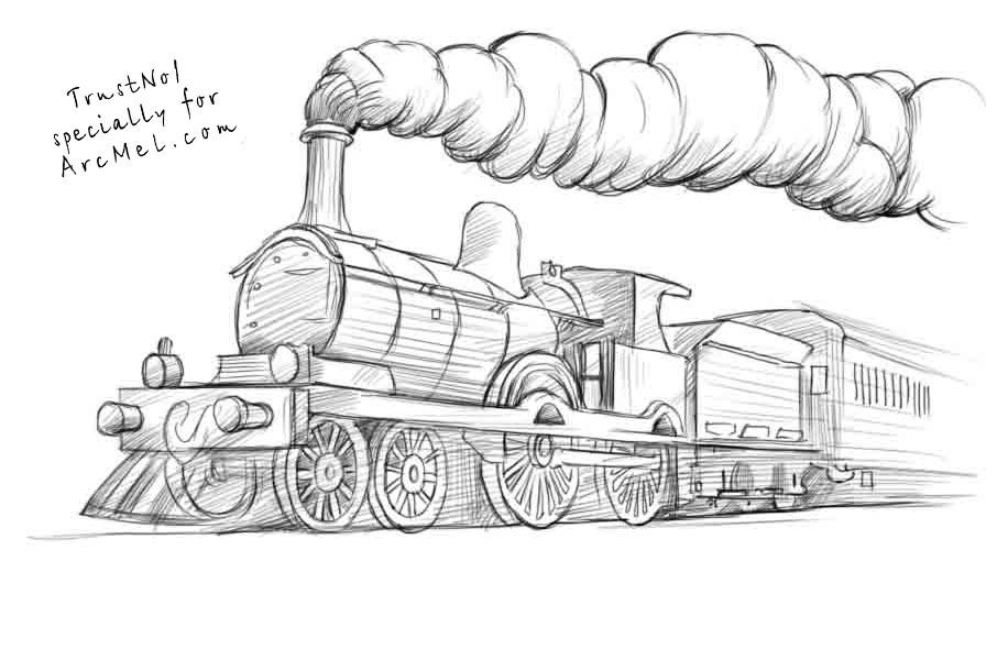 Train Drawing - Cliparts.co