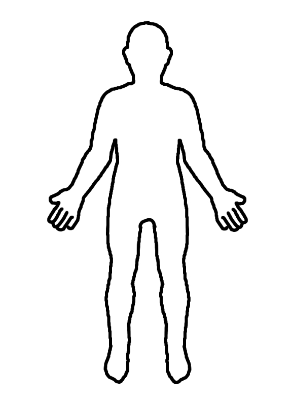 Blank Human Body Diagram - ClipArt Best