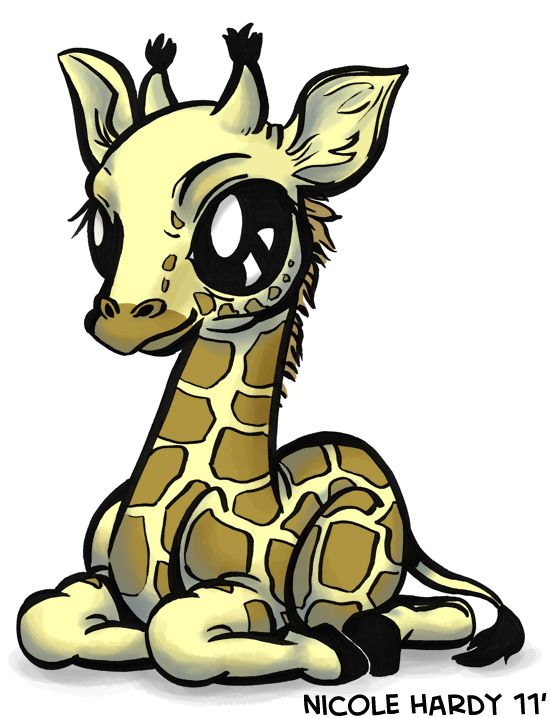 Cute Baby Giraffe Cartoon | Here is a baby giraffe as part of the ...