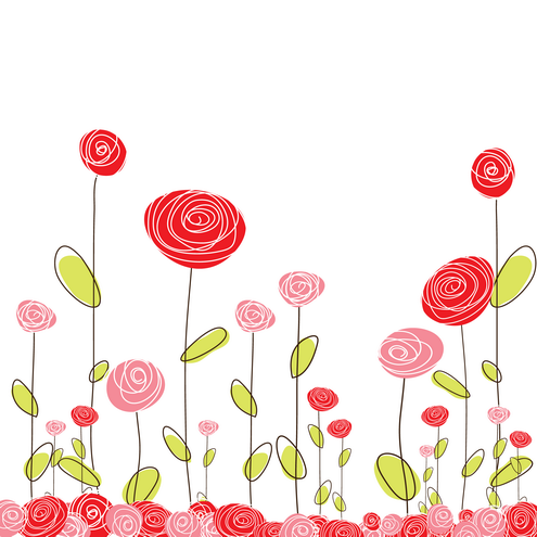 Scribble Flower Cards Vector | DragonArtz Designs (we moved to ...