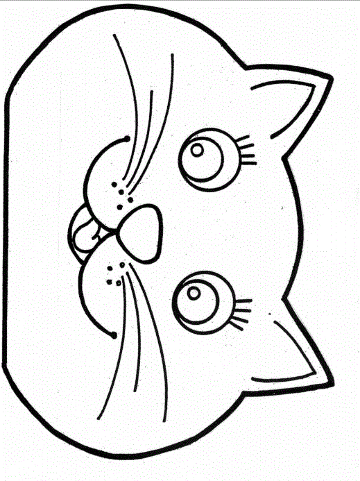 Cat Face Template Printable