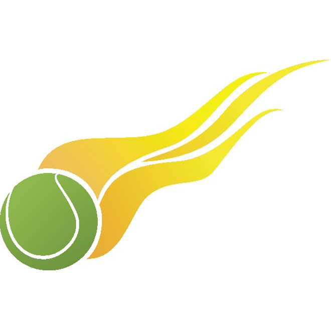 TENNIS BALL ON FIRE VECTOR - Download at Vectorportal
