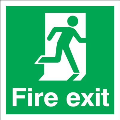 Image gallery for : fire exit signs right
