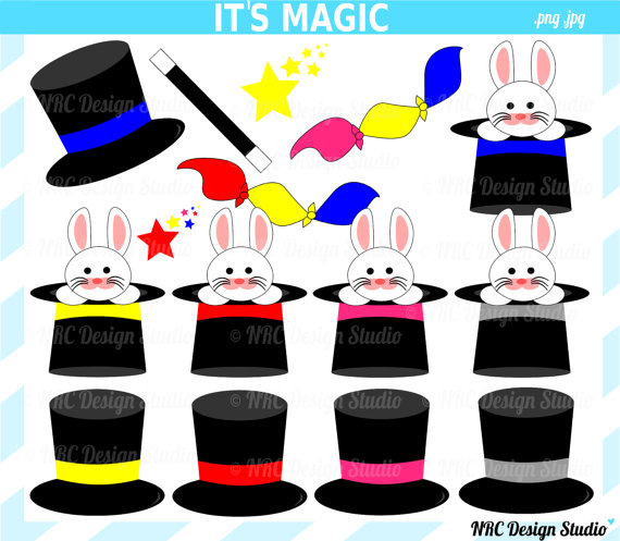 FINAL SALE Magic Party Clip Art It's Magic by NRCDesignStudio