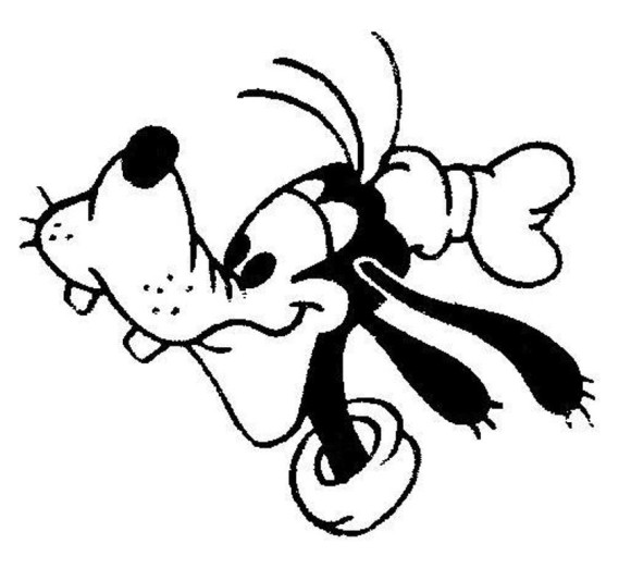 Face Of Goofy Coloring Pages - Cartoon Coloring pages of ...