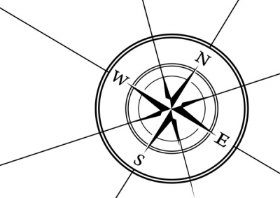 Simple Compass Rose Free Vector - Other Vectors - Free Vectors ...