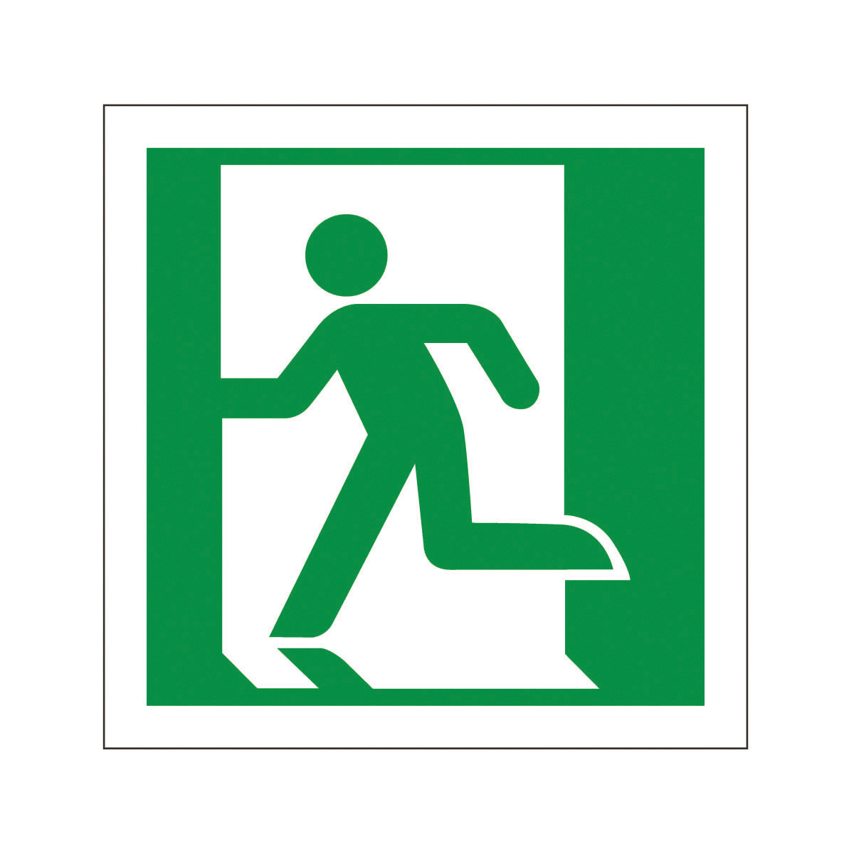 Running Man Symbol (running Left) Safety Signs - British Standard ...