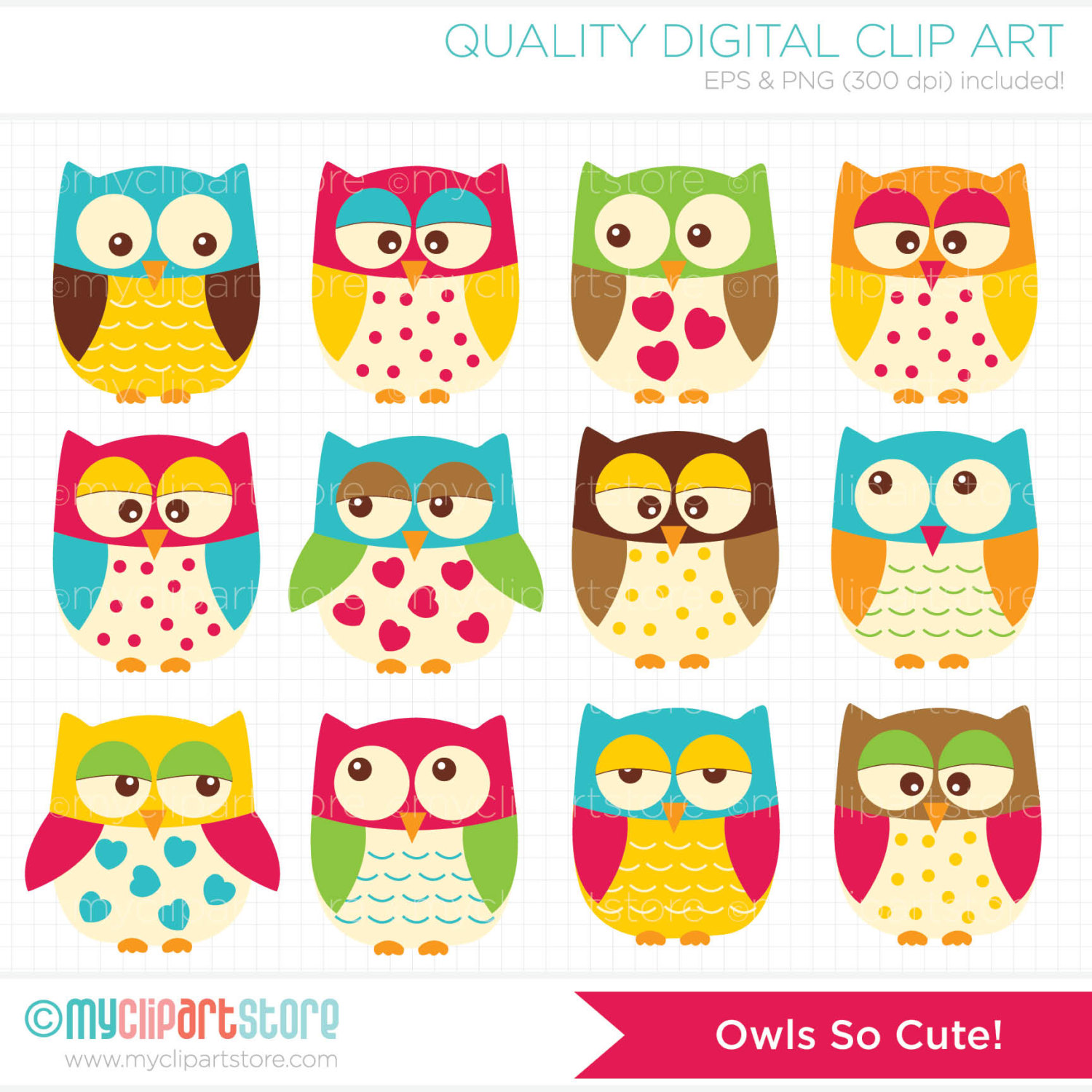 Cute Cartoon Owl Clipart - Free Clip Art Images