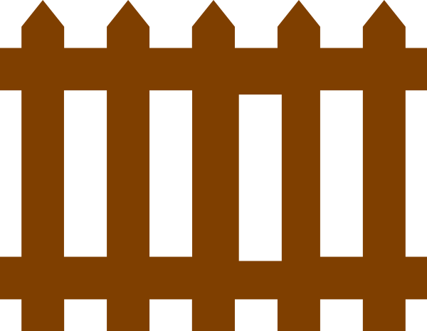Brown Fence clip art - vector clip art online, royalty free ...