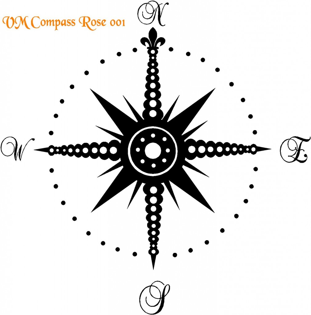 Vm Compass Rose 001 | V-Mask Foils & Stencils